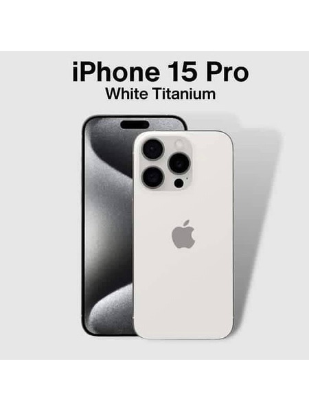 iPhone 15 PRO 256GB White Titanium (MTQT3) eSIM  APPLE, фото